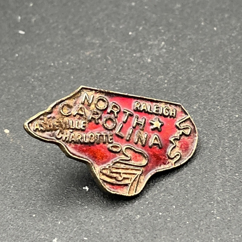 North Carolina Raleigh State Outline United States Of America Lapel Hat Pin